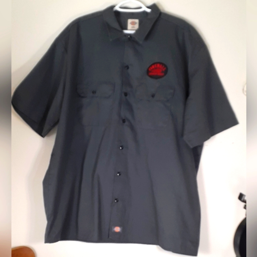 Dickies Fireball Cinnamon Whiskey 2XL button up shirt